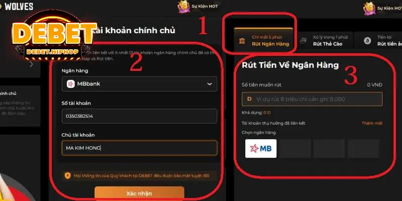 Cách thức rút tiền DEBET thông qua ví điện tử cho ai chưa biết